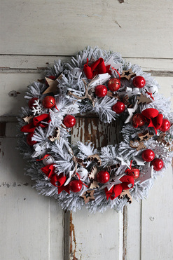 Klista, zimowy wianek z dzwoneczkami, śr.37cm