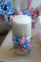 Ukrena, dekorowana świeca wielkanocna, wys.15cm 