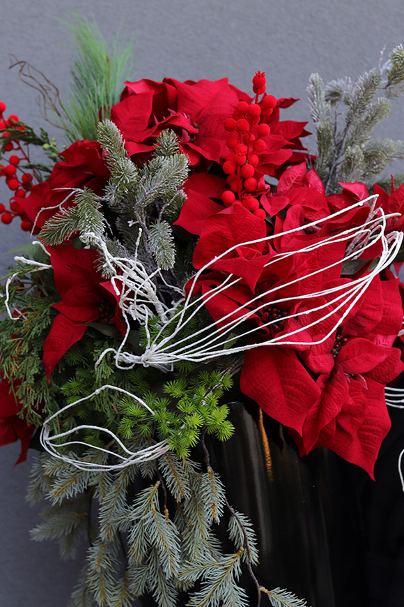 Gwiazda Betlejemska Fiberglass, wysokiej jakości sztuczna roślina