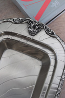 Olivia, taca / patera posrebrzana na nóżkach