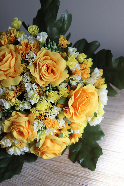 bukiet kwiatowy, Słoneczny, dł.22cm