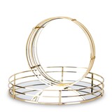 OD RĘKI Indica, złota taca lustrzana, kpl.2szt