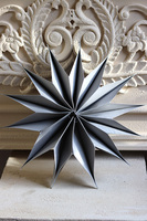 Paper Star, drewniana zawieszka świąteczna, gwiazda