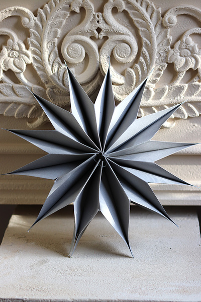 Paper Star, drewniana zawieszka świąteczna, gwiazda