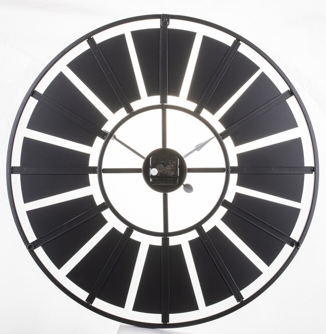 duży metalowy zegar ścienny, Londoner, śr.60cm