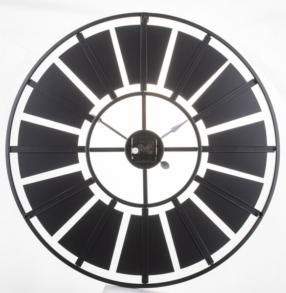 duży metalowy zegar ścienny, Londoner, śr.60cm