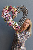 Georita, komplet dekoracji nagrobnych, bukiet + wieniec