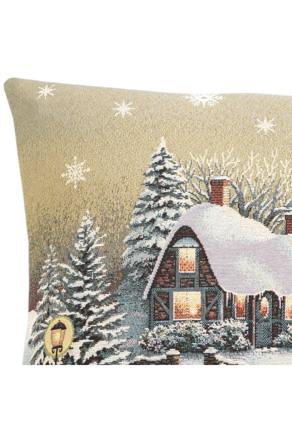 Zimowa Chatka, poszewka gobelinowa dwustronna