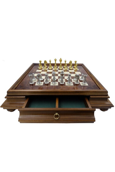 Italfama Medici, duże ekskluzywne szachy ze złoconymi figurami