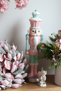 OD RĘKI Cookie Candy, figurka bożonarodzeniowa dziadek do orzechów, D, wys.41cm 