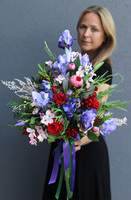 Marassi 2, komplet dekoracji nagrobnych, bukiet + lampion