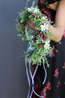 Józefina, kwiatowy wianek na głowę, rozmiar uniwersalny 