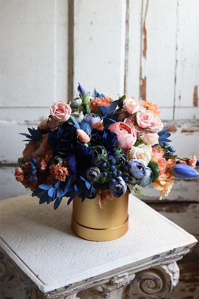 Goldeni Merrana, złoty flowerbox, wys.38cm