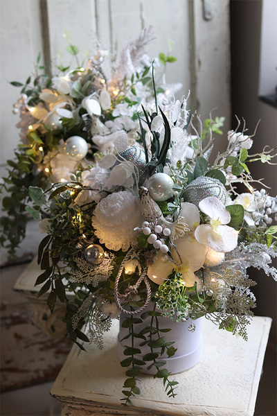 flowerbox świąteczny Winteria, wym.58x50cm  