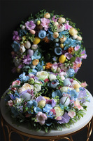 Piękna Wiosna Small 2, pastelowy wianek