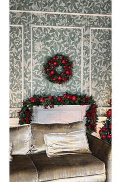 OD RĘKI Apart Christmas Exclusive New, komplet dekoracji świątecznych, girlanda + wianek