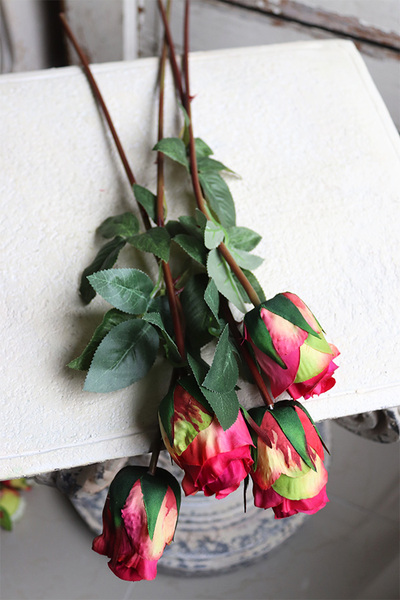 bukiet róż, Premiolla, różowe, 4szt, dł. 52cm