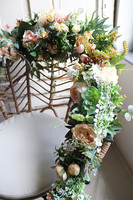 Boho Trento, stylowa girlanda ze sztucznych kwiatów, dł.210cm