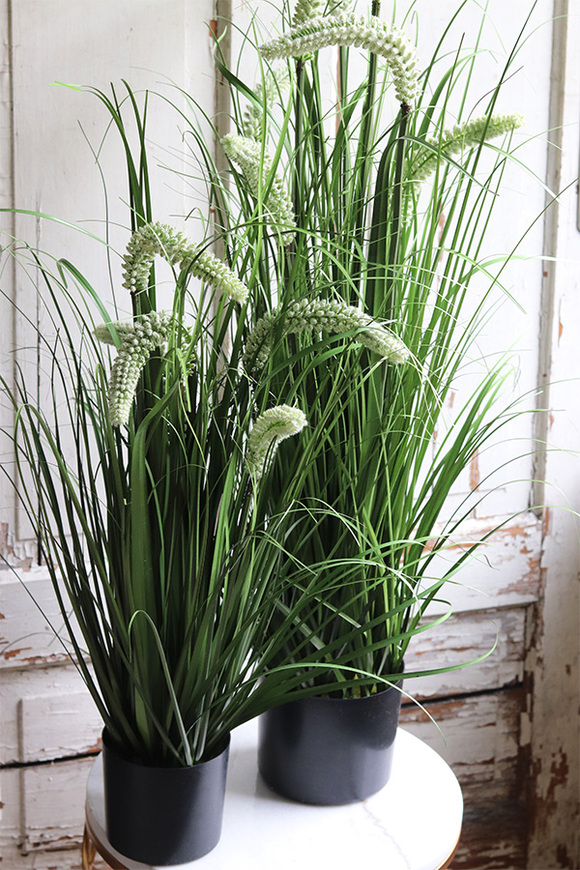 Letnia Pola, elegancka sztuczna kwitnąca trawa, wys.90cm 