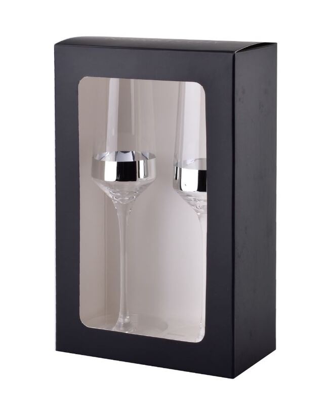 Novelty Silver, kieliszek do szampana, kpl.2szt, poj.220ml