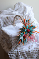 Danusia, komplet dekoracji wielkanocnych, koszyczek&palemka