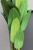 Bananowiec Mediolan Creme, sztuczna roślina w donicy