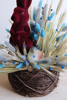 Velvet Cottage, stroik wielkanocny z zajączkiem