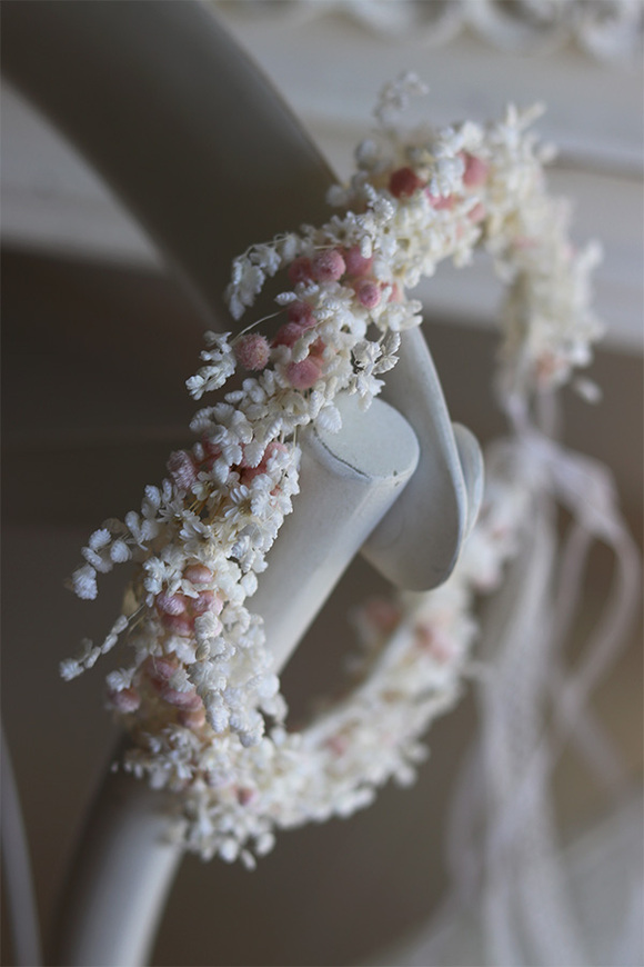 Lotis, wianek na głowę z roślin stabilizowanych, rozmiar uniwersalny