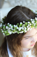 Sakramento 2, komunijny kwiatowy wianek na głowę, rozmiar uniwersalny