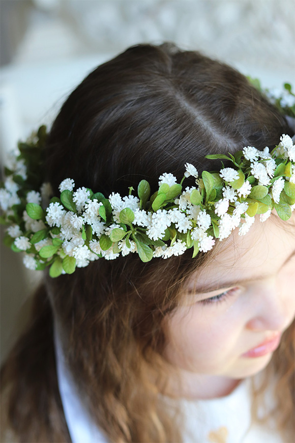 Sakramento 2, komunijny kwiatowy wianek na głowę, rozmiar uniwersalny