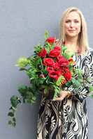 Dekoluena Red 3, komplet dekoracji nagrobnych