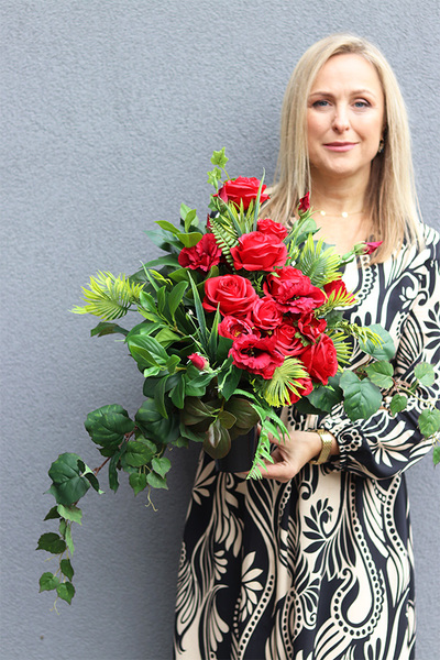 Dekoluena Red 3, komplet dekoracji nagrobnych