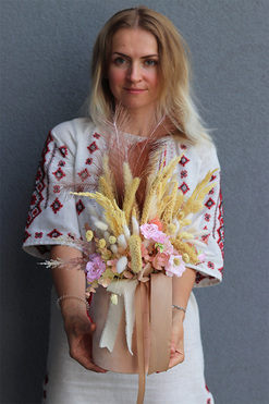 flowerbox z suszem, Herra Boho, wys.55cm