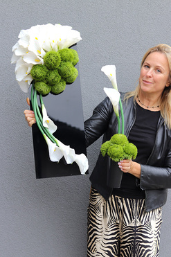 New Design White, komplet dekoracji nagrobnych, kompozycja & bukiet