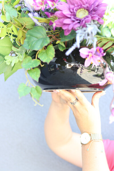 Joanna Violet, nagrobna dekoracja serce w misie