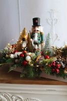 Dziadek do Orzechów Longia, świąteczny stroik LED