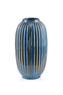 BlueLine A, ceramiczny wazon, wym.13x19x19cm