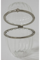 wielkanocne jajko, Glass Easter C, srebrne