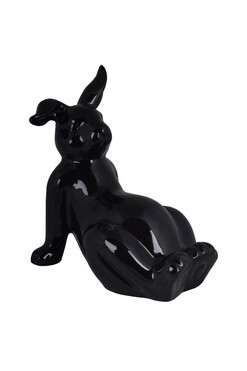 Bunny Black, figurka wielkanocna zajączek D, wys.23cm