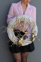 Skarabeusz, złoty wianek na drzwi, rozp.57cm