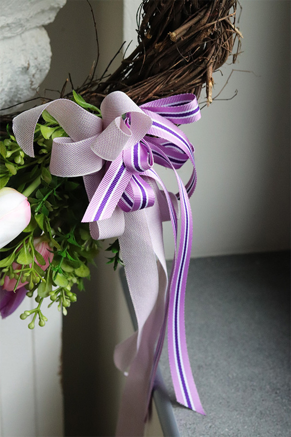 Tulipanowa Alejka, wiosenny wianek z tulipanami