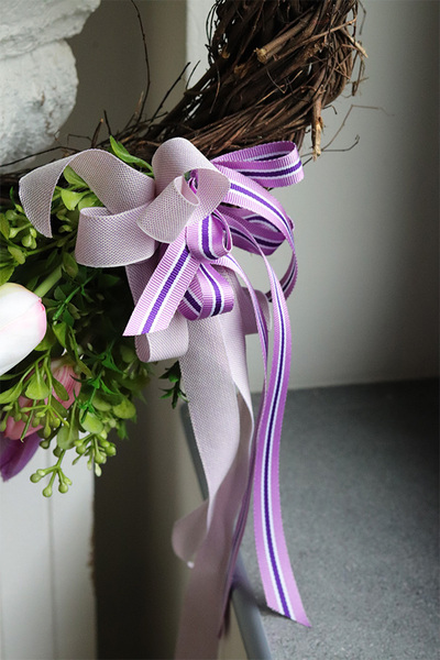 Tulipanowa Alejka, wiosenny wianek z tulipanami