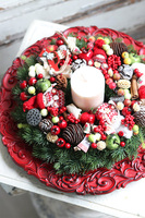 Do It Yourself Red 2, stroik do samodzielnego wykonania, śr.35cm