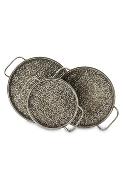 tace / patery Antyk srebrne, kpl.3szt.