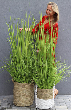 nowoczesna kompozycja ze sztucznej trawy Desireno, kpl.2szt