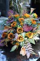 wiązanka nagrobna Słoneczniki Premium