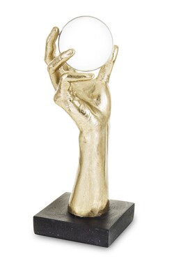 figurka Ręka z Kryształową kulą, wym.35x13x13cm