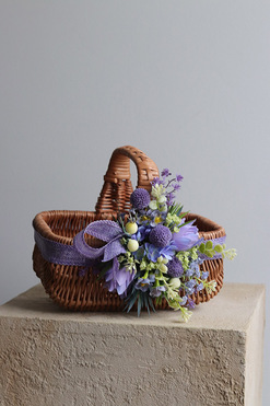 Violetta, dekorowany koszyczek wielkanocny, wys.17cm