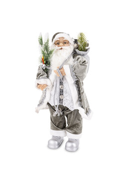bożonarodzeniowa figurka miękki stojący Mikołaj M, wys.61cm