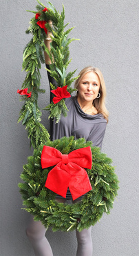 Natural Christmas Velvet, świąteczna girlanda dekoracyjna, dł.180cm 